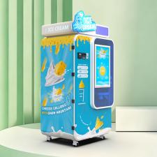 Smart Soft Serve vending machine per gelato per centri commerciali, aeroporti e scuole| Gelato automatico da 15 secondi con sistema di gestione remota